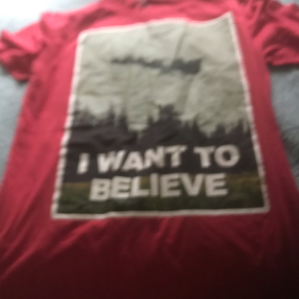 Men’s red Tee with Stranger things quote